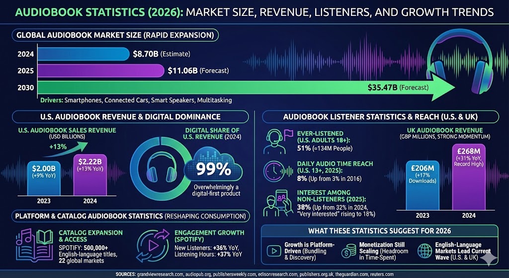 audiobook statistics
